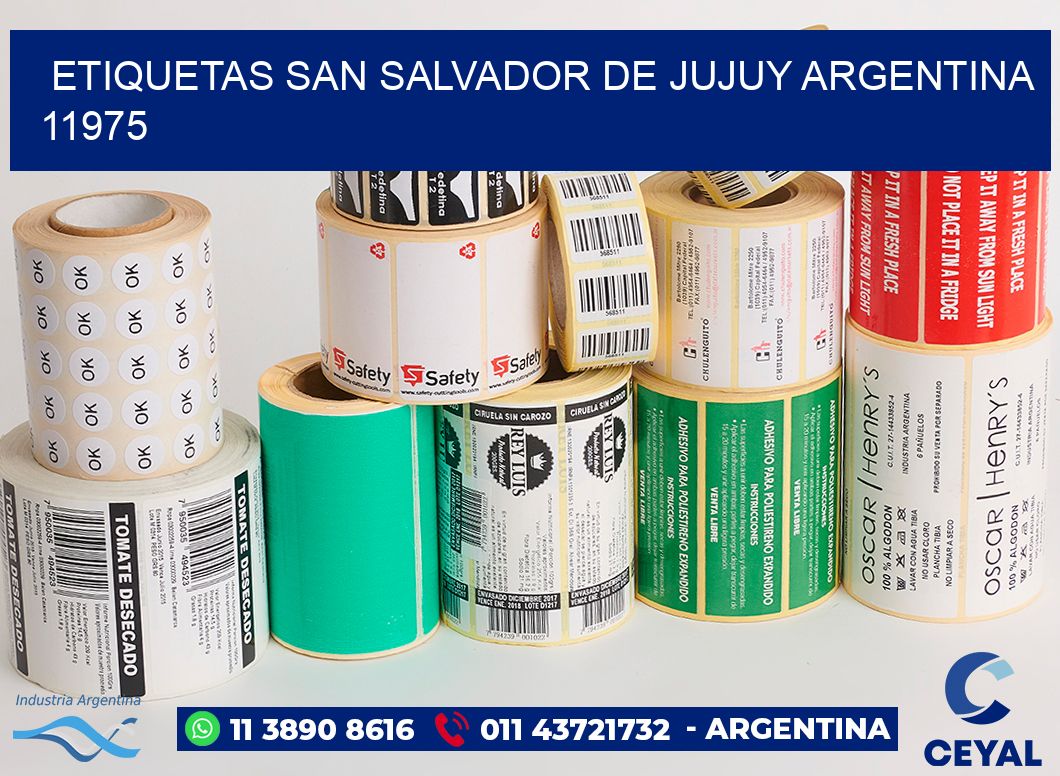 Etiquetas San Salvador de Jujuy Argentina 11975