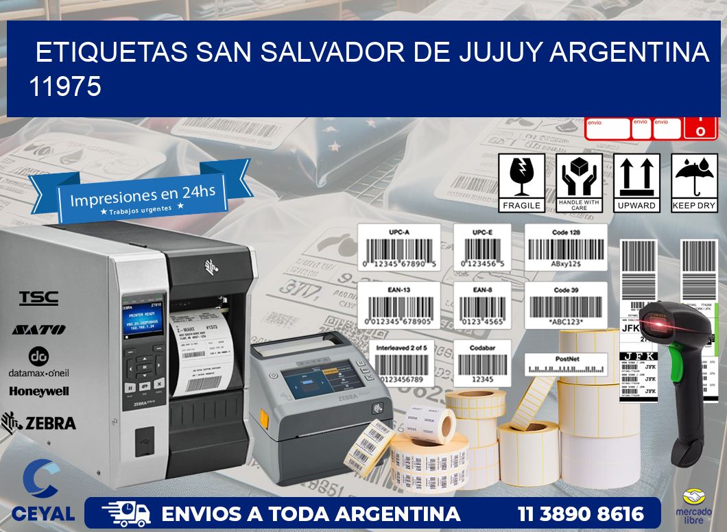 Etiquetas San Salvador de Jujuy Argentina 11975