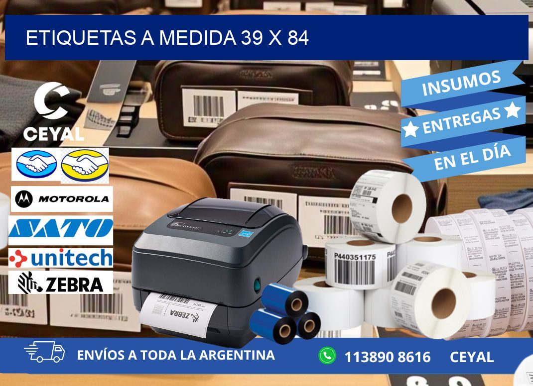 Etiquetas a medida 39 x 84