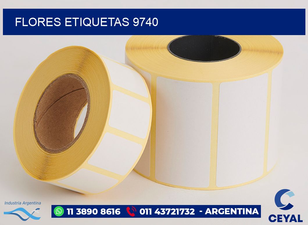 Flores etiquetas 9740