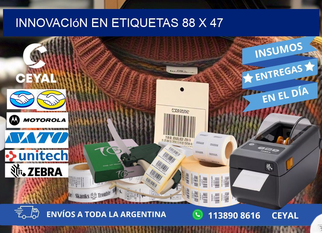 Innovación en etiquetas 88 x 47