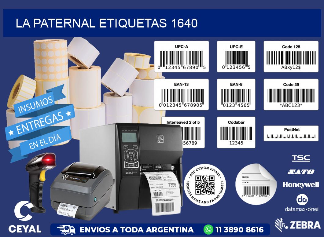 La Paternal etiquetas 1640