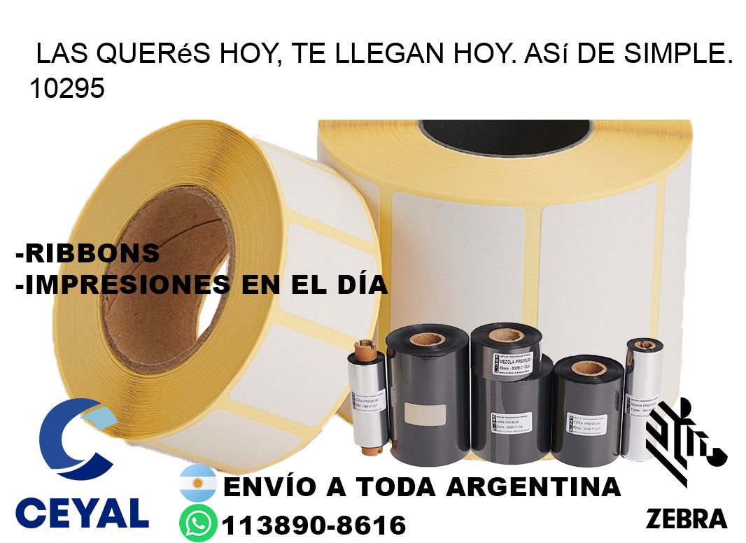 Las Querés Hoy, Te Llegan Hoy. Así de Simple. 10295