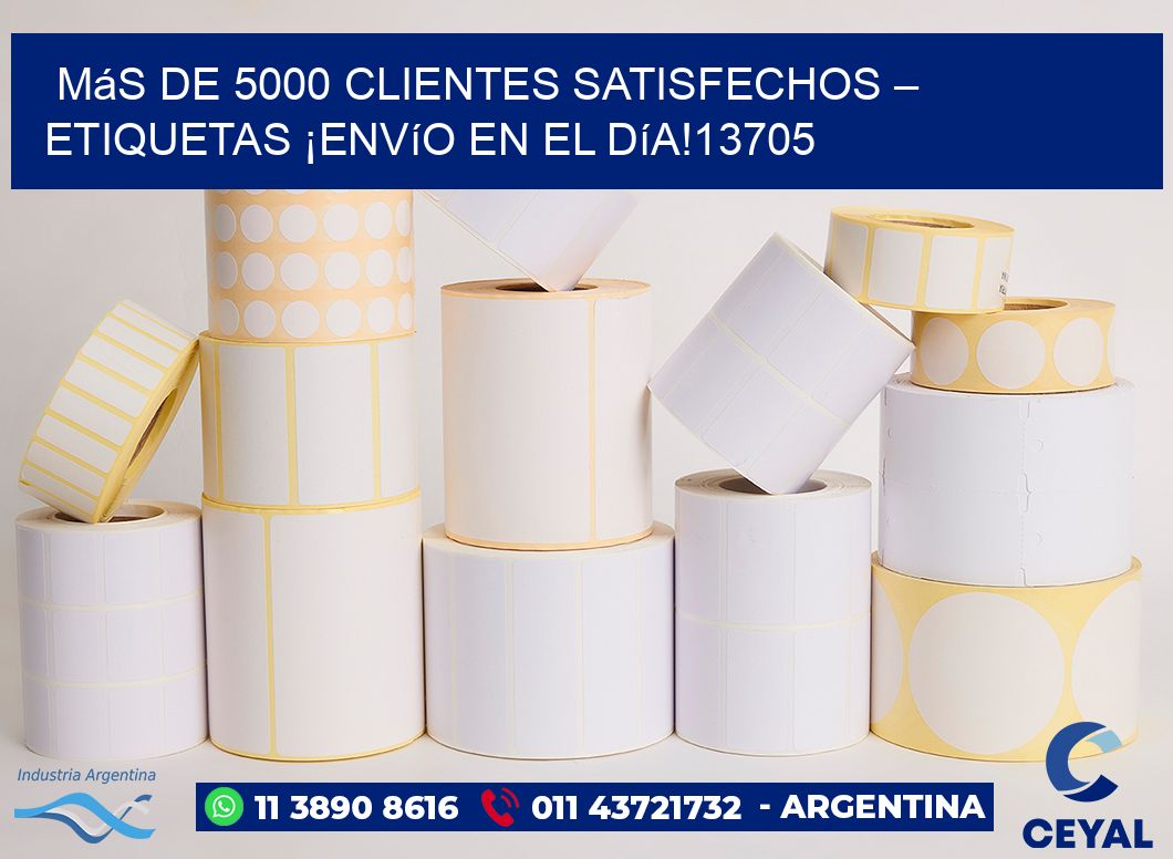 Más de 5000 Clientes Satisfechos – etiquetas ¡Envío en el Día!13705