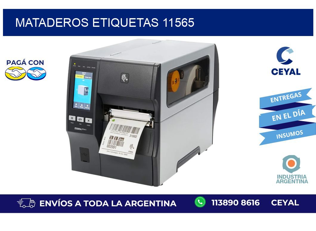 Mataderos etiquetas 11565