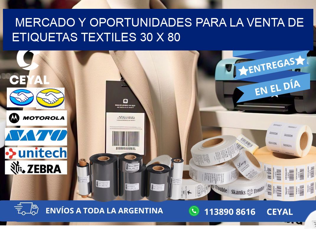 Mercado y Oportunidades para la Venta de Etiquetas Textiles 30 x 80