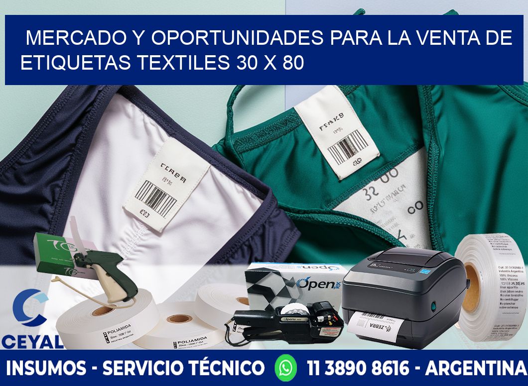 Mercado y Oportunidades para la Venta de Etiquetas Textiles 30 x 80