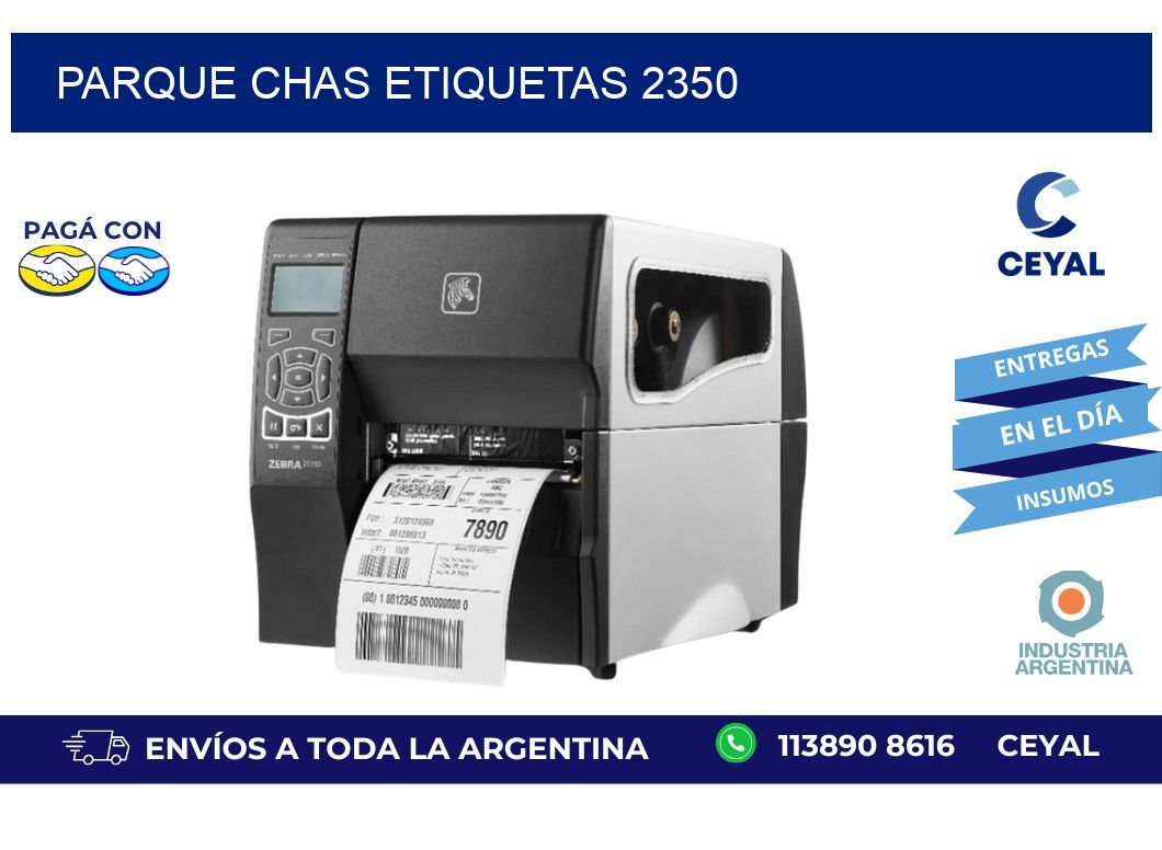 Parque Chas etiquetas 2350