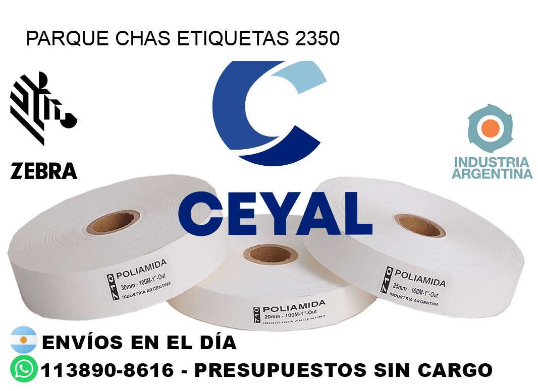 Parque Chas etiquetas 2350