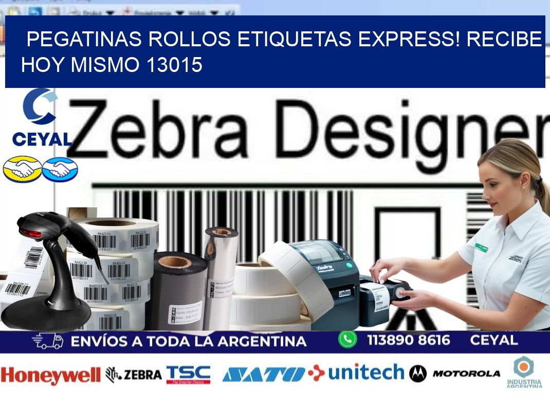 Pegatinas rollos etiquetas Express! Recibe Hoy Mismo 13015