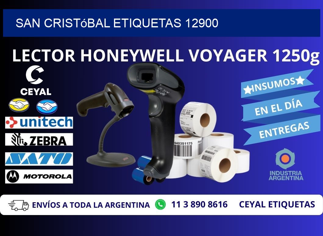 San Cristóbal etiquetas 12900