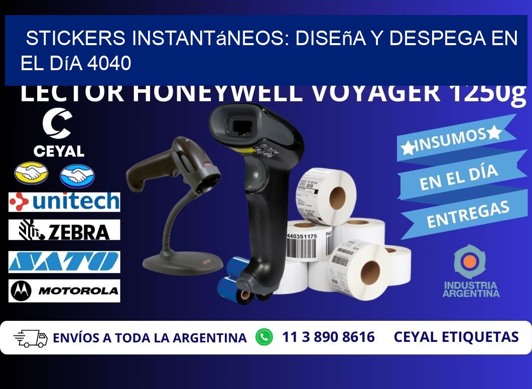 Stickers Instantáneos: Diseña y Despega en el Día 4040