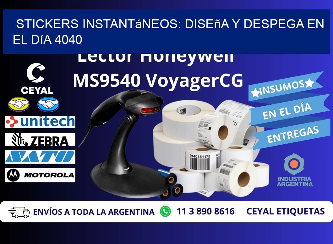 Stickers Instantáneos: Diseña y Despega en el Día 4040