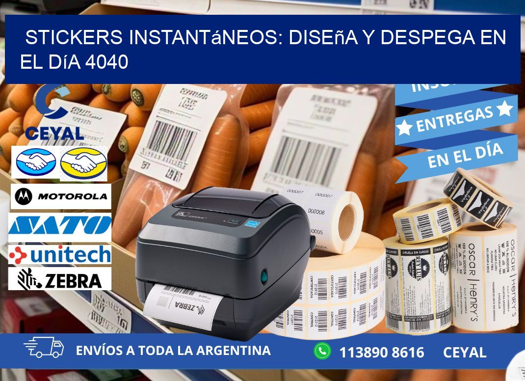 Stickers Instantáneos: Diseña y Despega en el Día 4040
