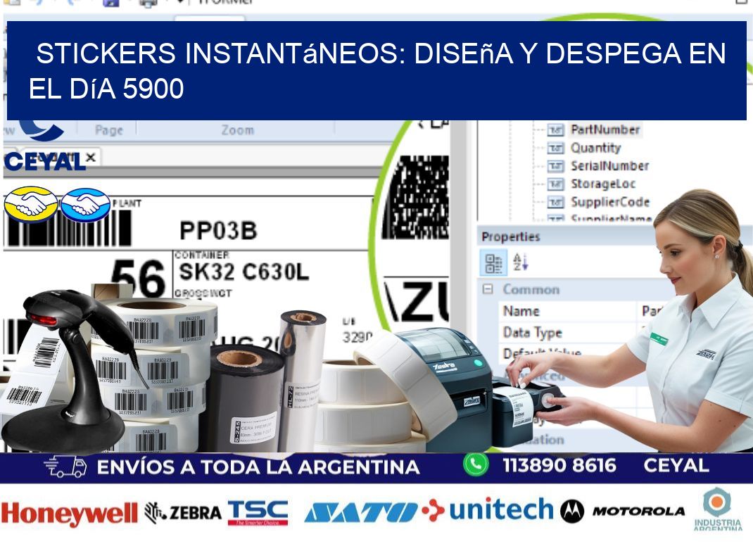 Stickers Instantáneos: Diseña y Despega en el Día 5900