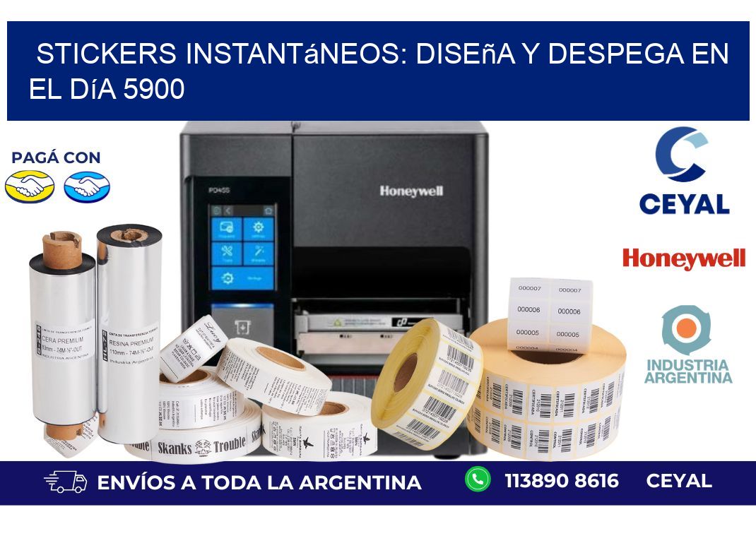 Stickers Instantáneos: Diseña y Despega en el Día 5900