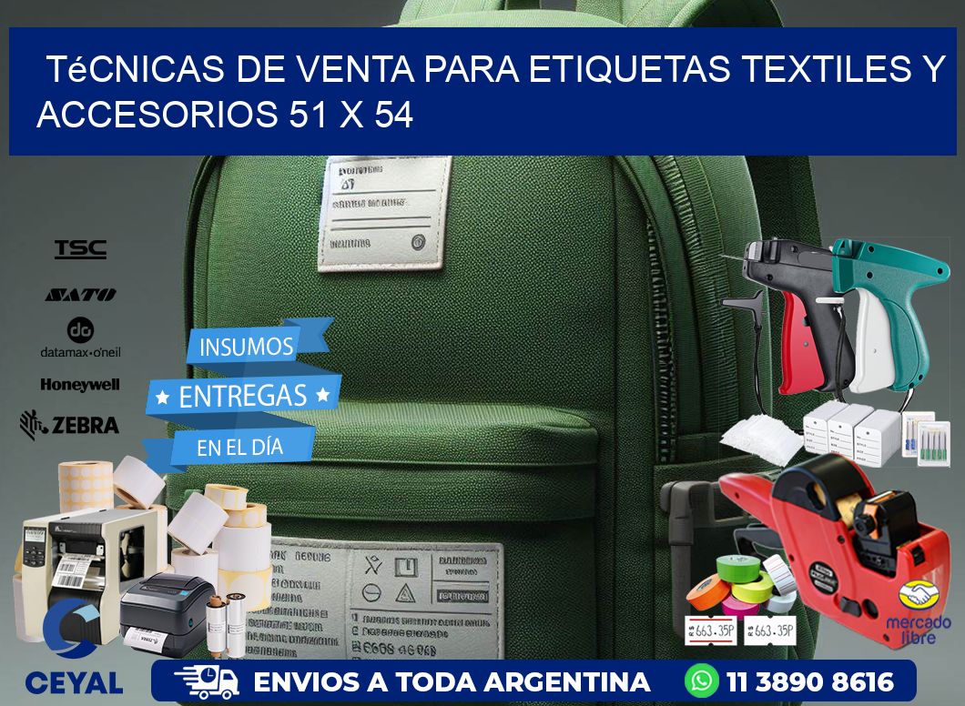 Técnicas de Venta para Etiquetas Textiles y Accesorios 51 x 54
