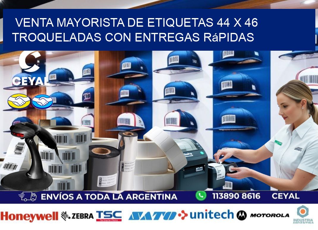 Venta mayorista de etiquetas 44 x 46 troqueladas con entregas rápidas