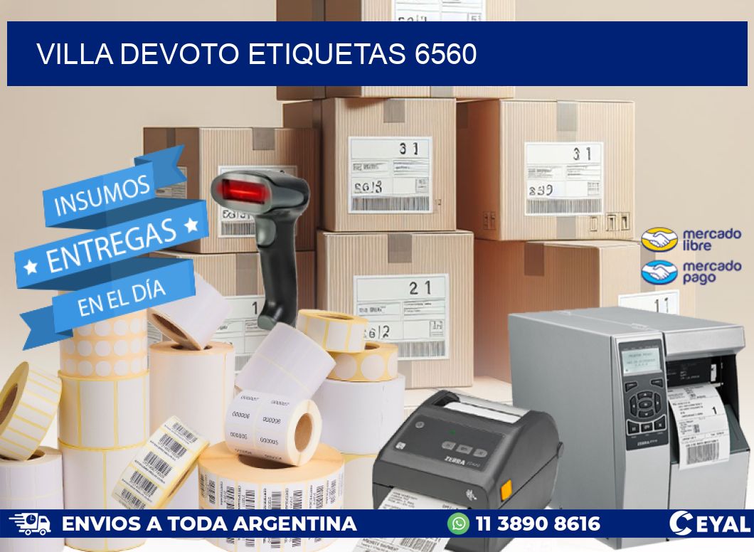 Villa Devoto etiquetas 6560