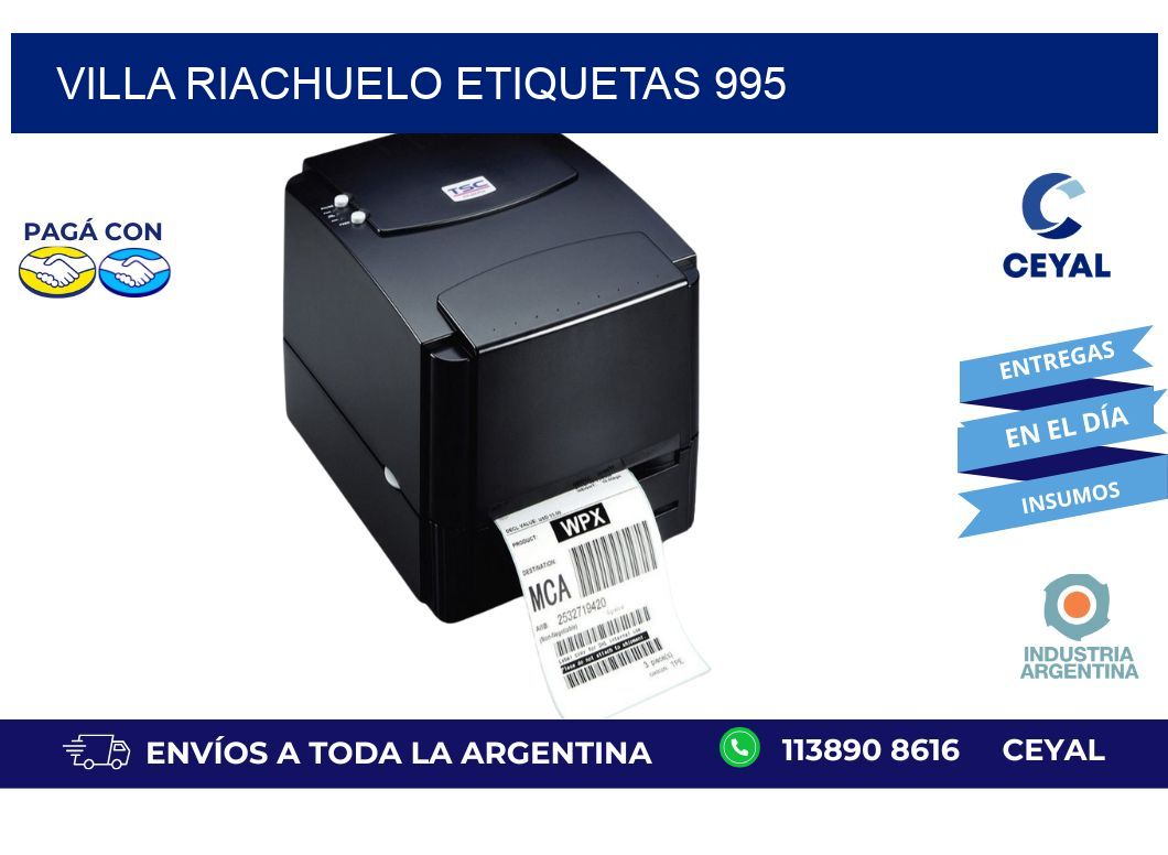 Villa Riachuelo etiquetas 995