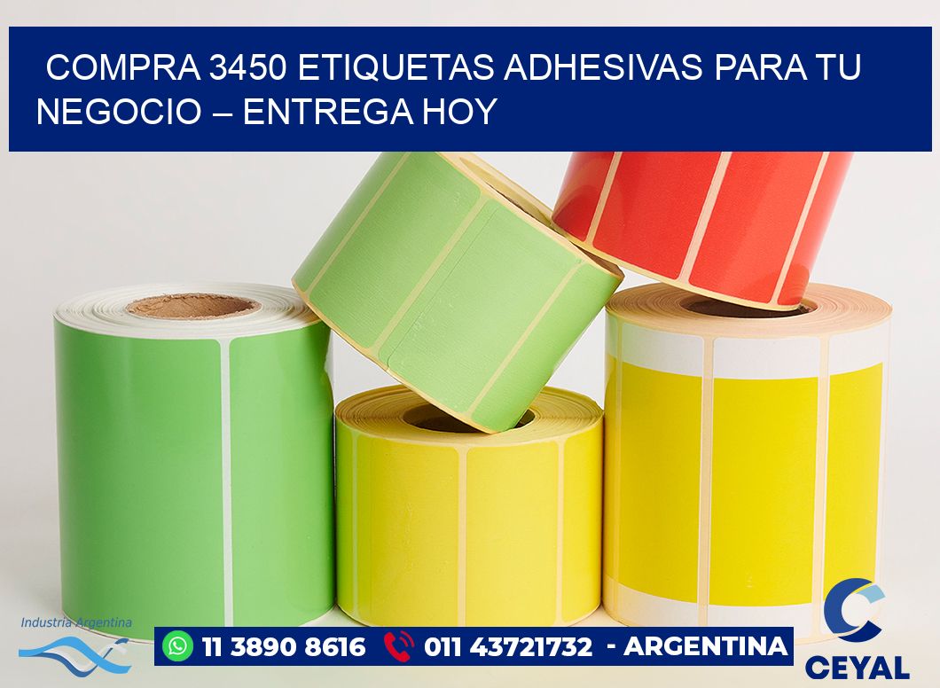 compra 3450 Etiquetas Adhesivas para Tu Negocio – Entrega Hoy