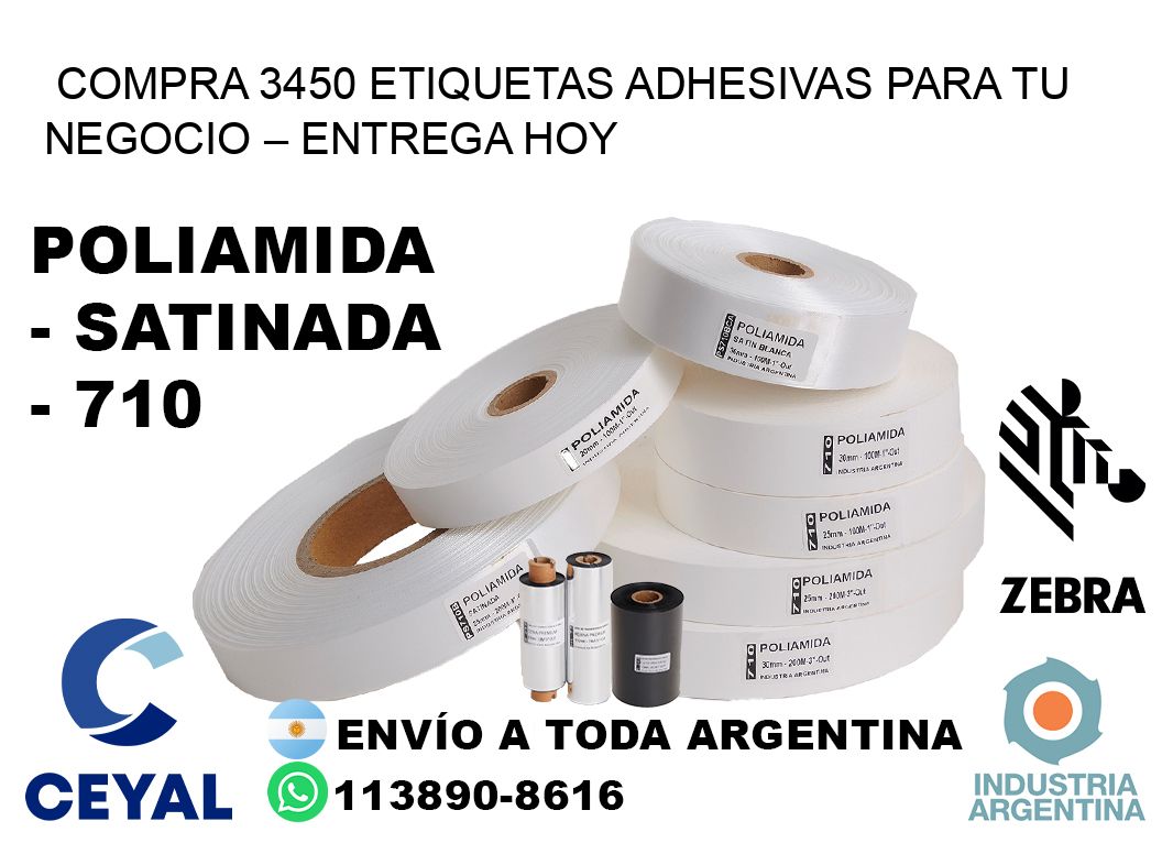 compra 3450 Etiquetas Adhesivas para Tu Negocio – Entrega Hoy