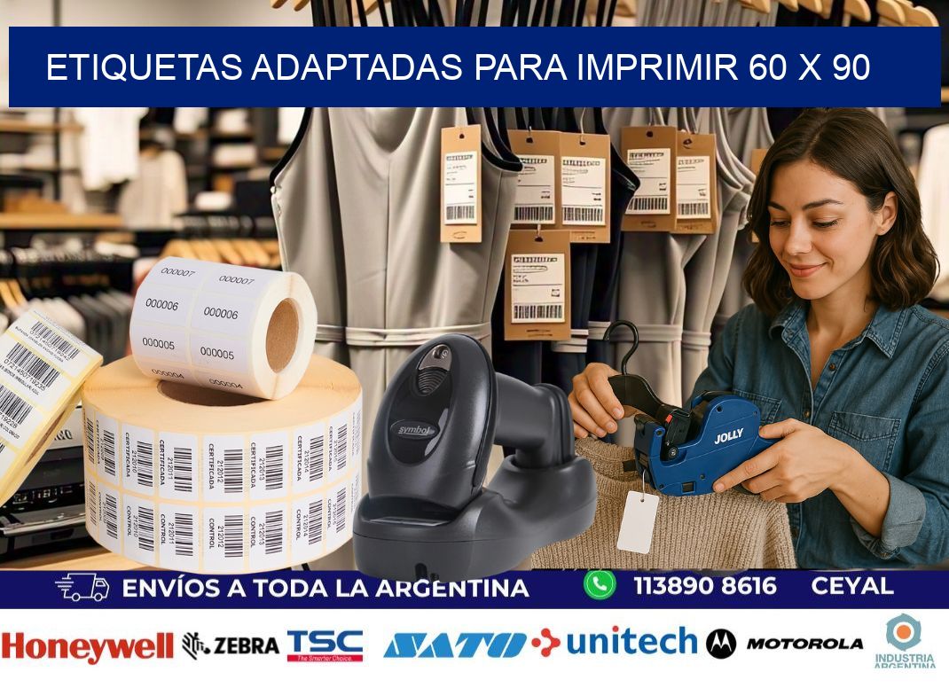 etiquetas adaptadas para imprimir 60 x 90