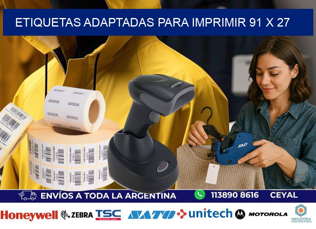 etiquetas adaptadas para imprimir 91 x 27