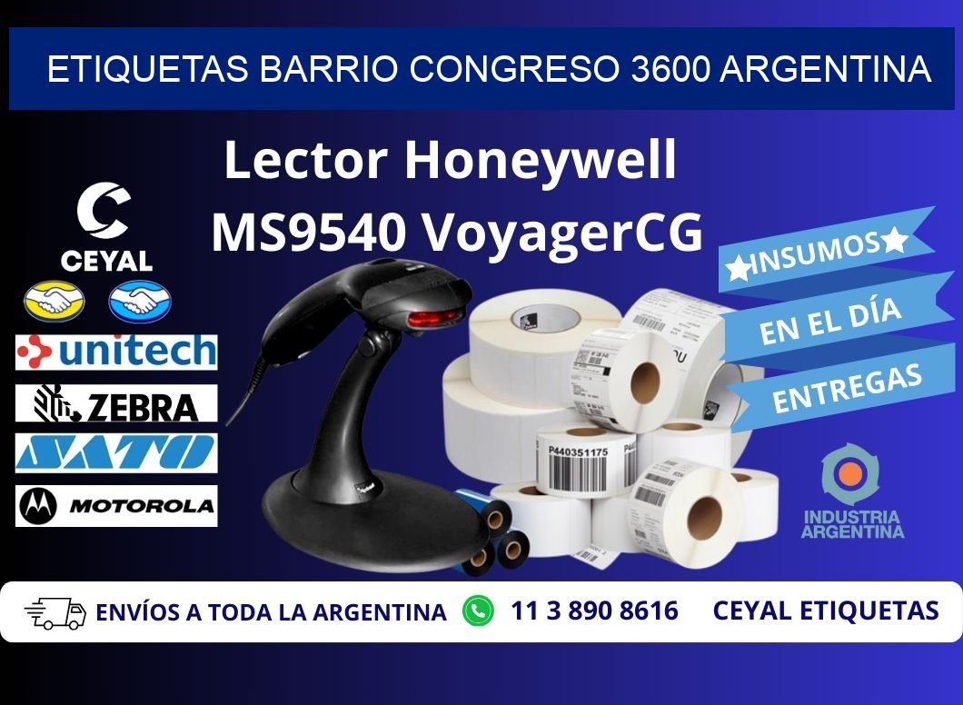 etiquetas barrio congreso 3600 argentina