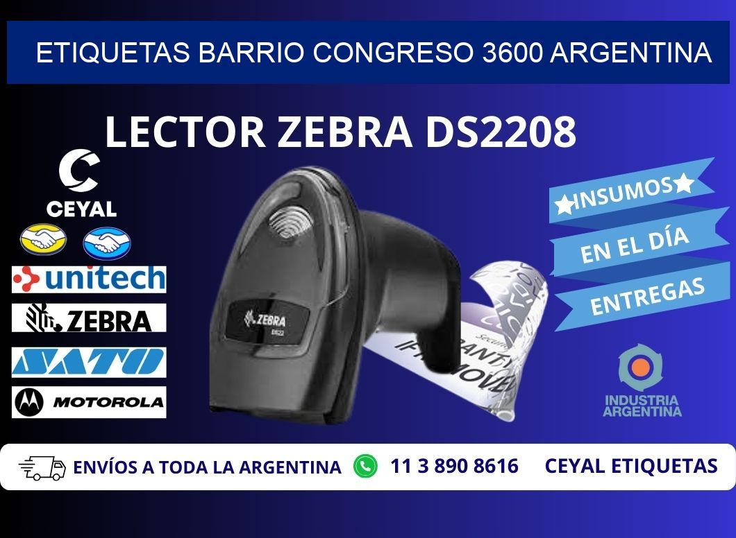 etiquetas barrio congreso 3600 argentina