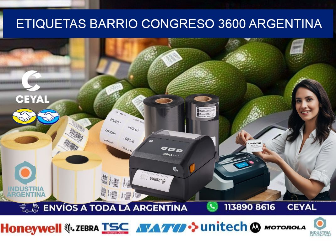 etiquetas barrio congreso 3600 argentina