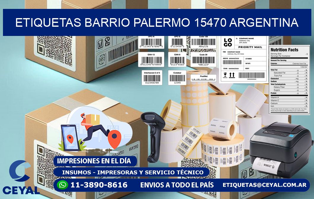 etiquetas barrio palermo 15470 argentina