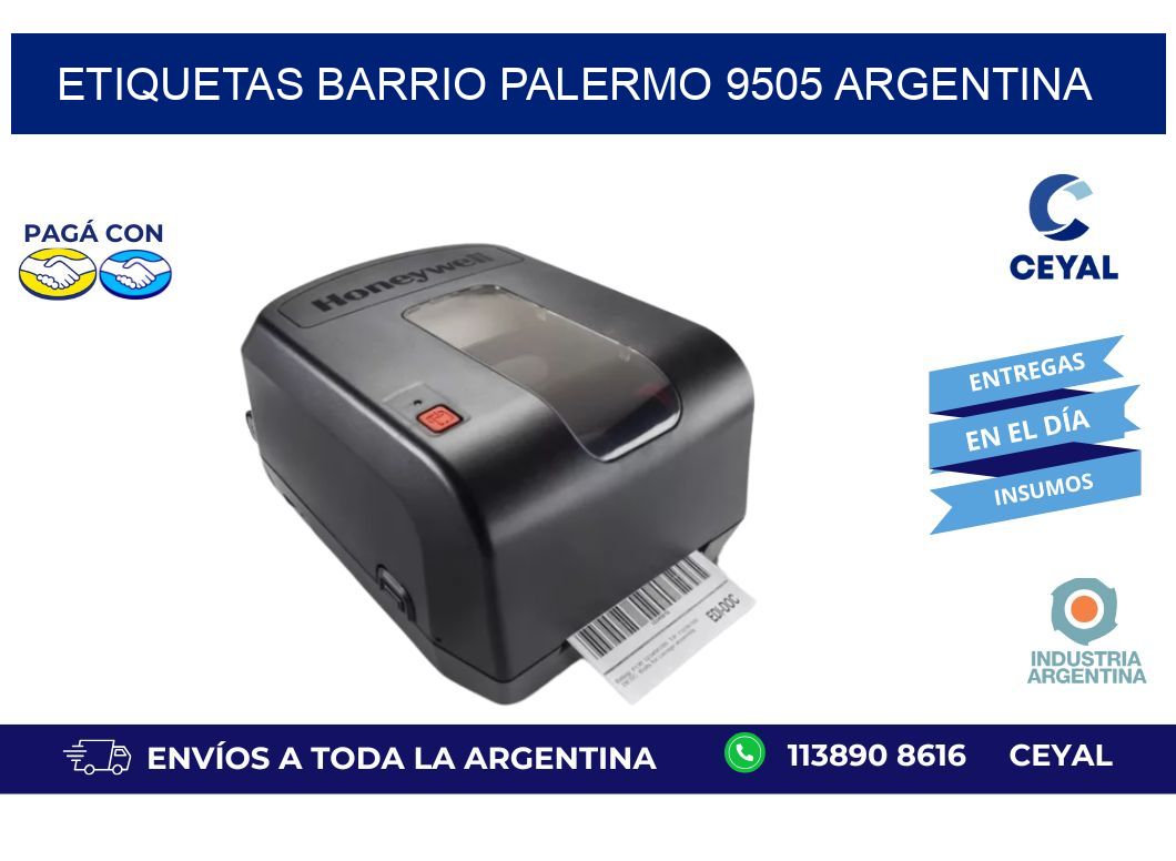 etiquetas barrio palermo 9505 argentina