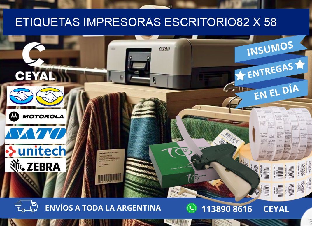 etiquetas impresoras escritorio82 x 58