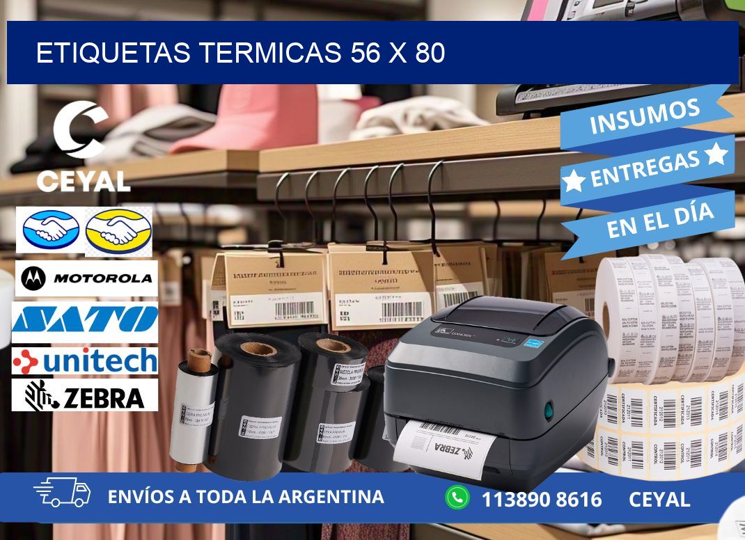 etiquetas termicas 56 x 80
