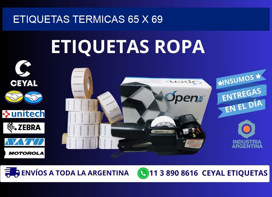 etiquetas termicas 65 x 69