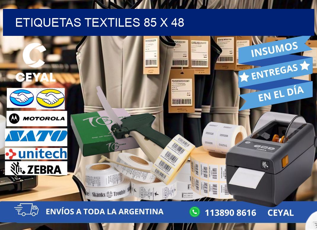 etiquetas textiles 85 x 48