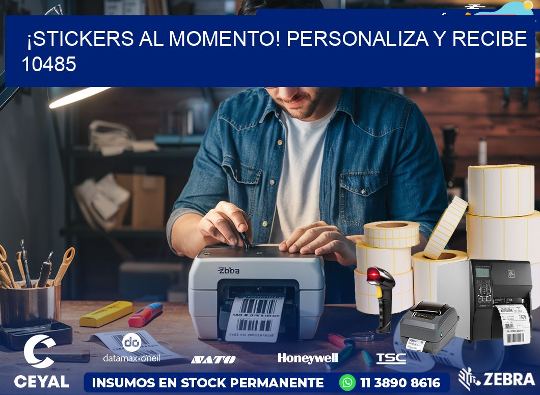 ¡Stickers al Momento! Personaliza y Recibe 10485