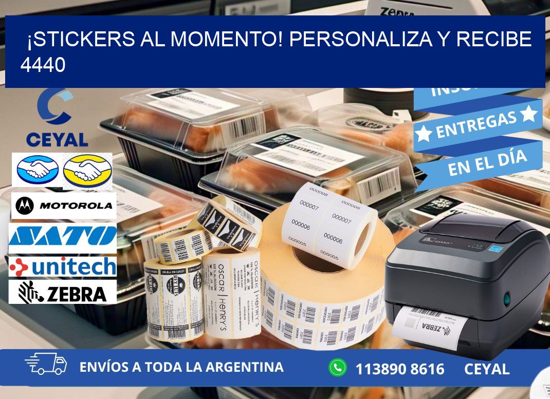 ¡Stickers al Momento! Personaliza y Recibe 4440