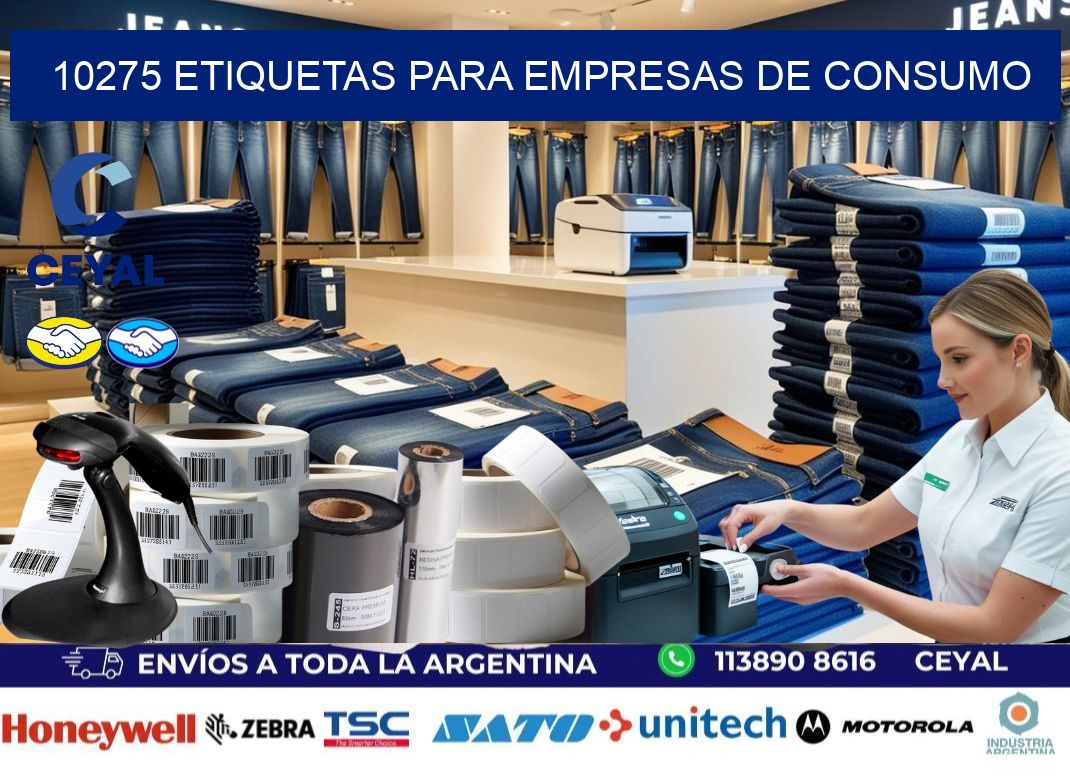 10275 Etiquetas para empresas de consumo