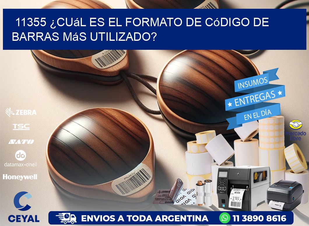 11355 ¿Cuál es el formato de código de barras más utilizado?