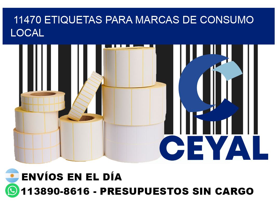 11470 Etiquetas para marcas de consumo local
