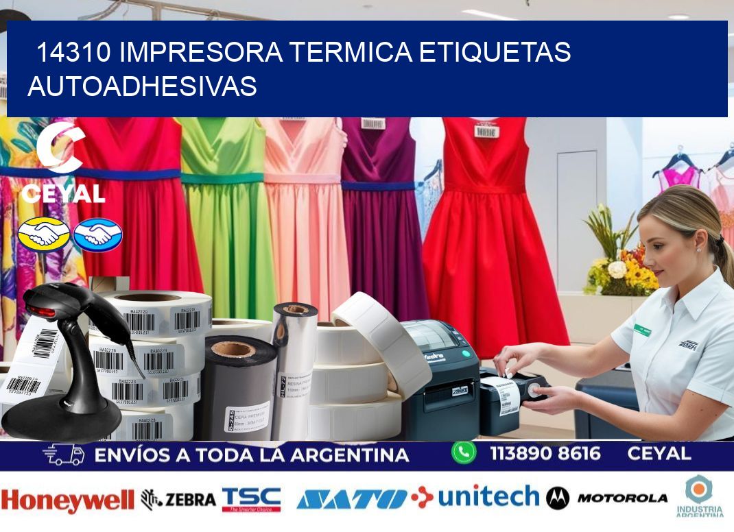 14310 Impresora termica etiquetas autoadhesivas