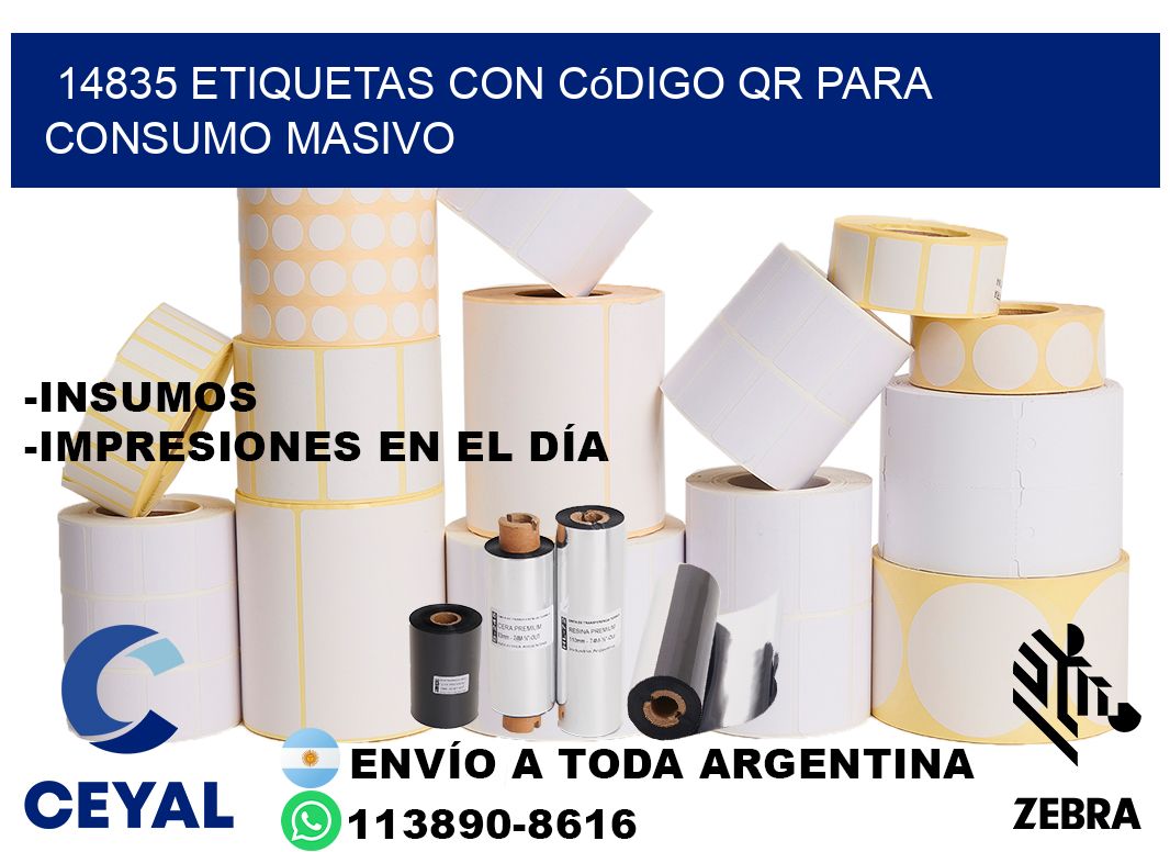 14835 Etiquetas con código QR para consumo masivo