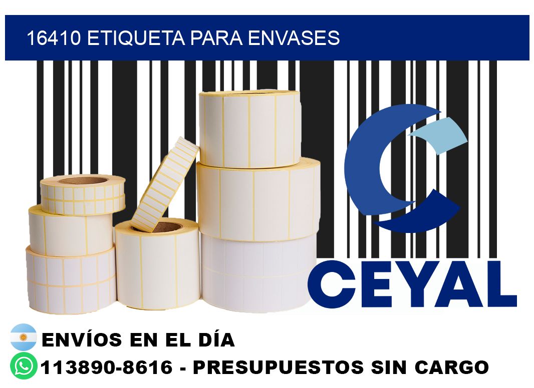 16410 Etiqueta para envases