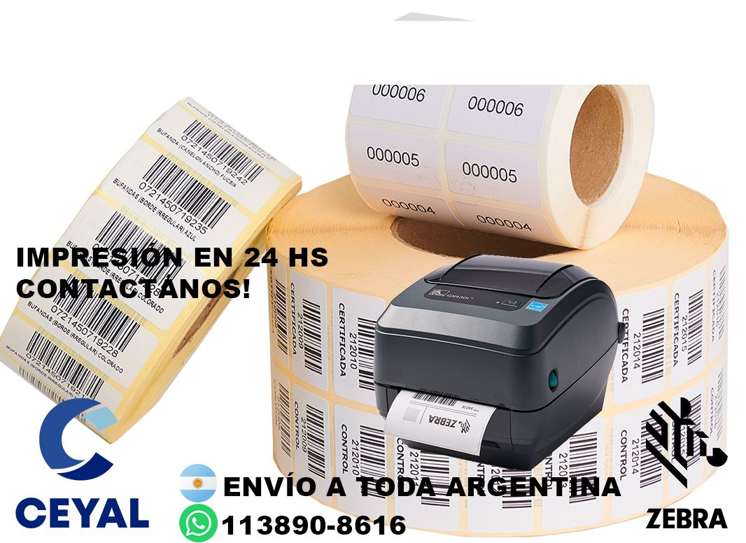 20 cajas de etiquetas 47 x 62