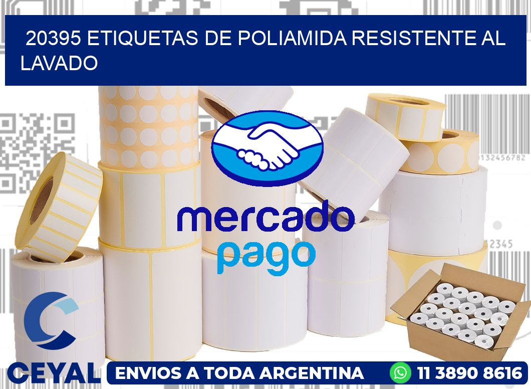 20395 Etiquetas de poliamida resistente al lavado