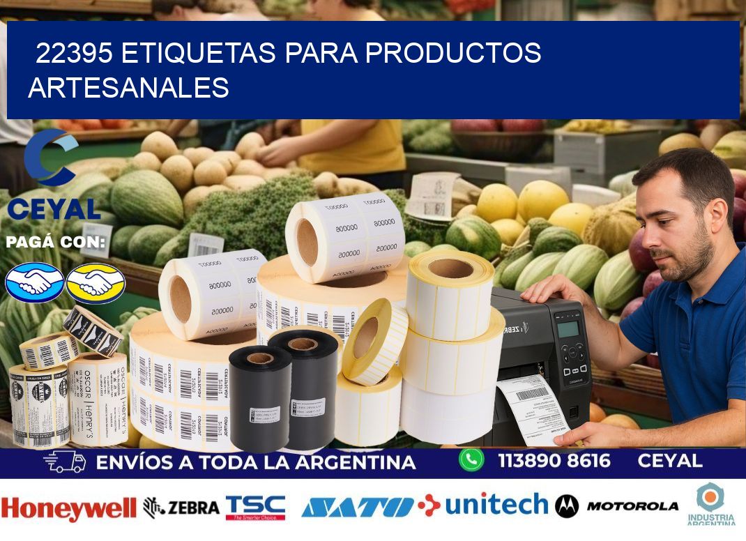 22395 Etiquetas para productos artesanales
