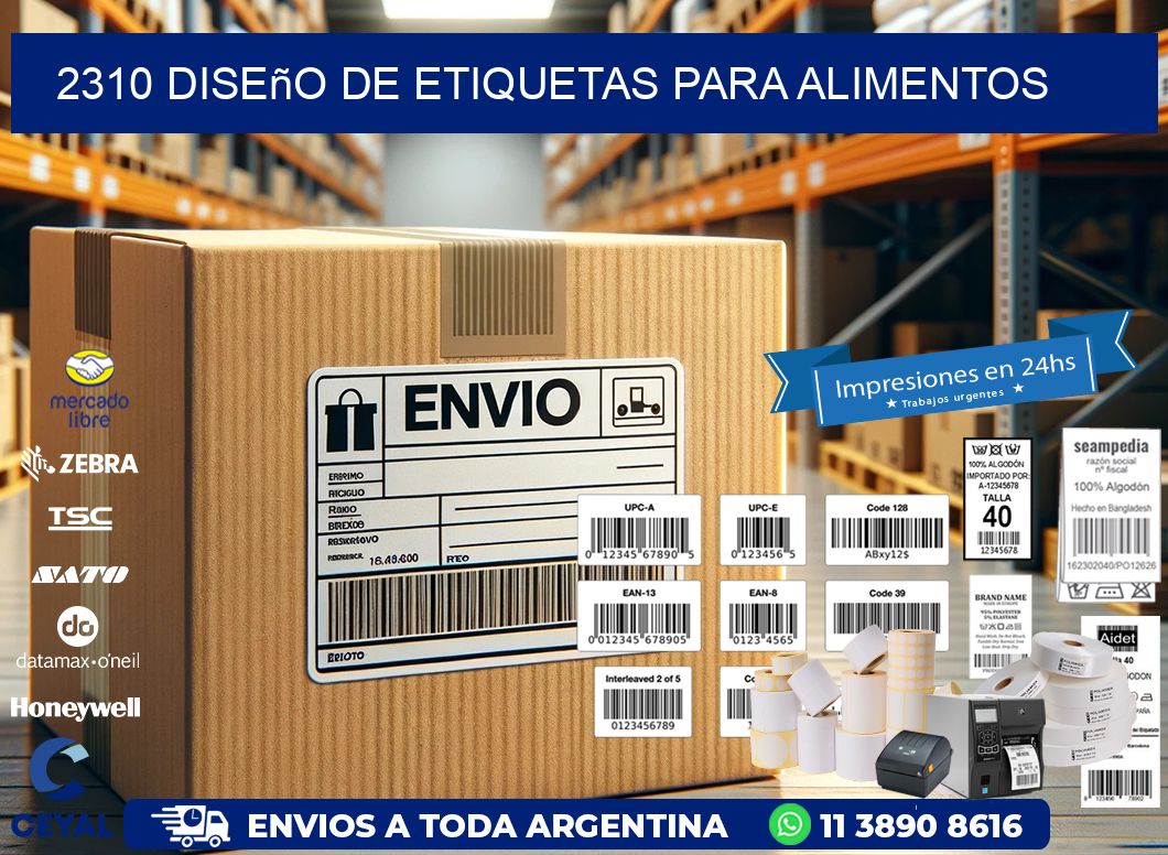 2310 Diseño de etiquetas para alimentos