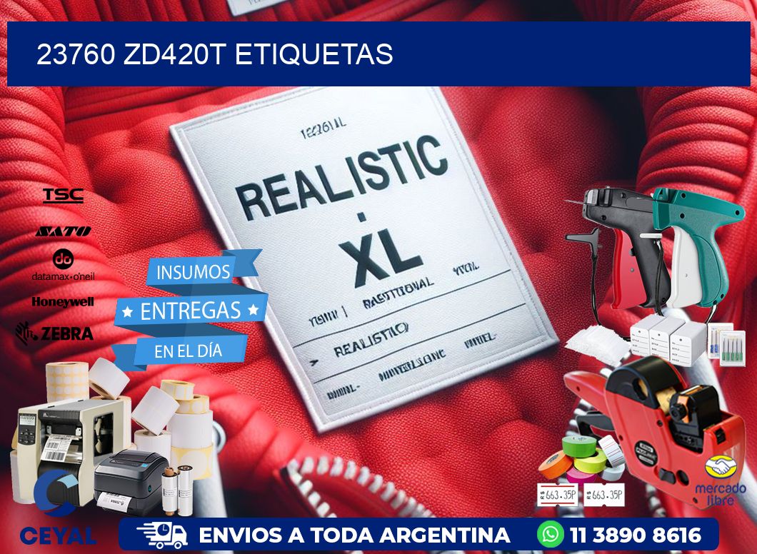 23760 ZD420t etiquetas